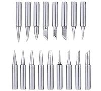 Treki 17pcs Pointe de Fer à Souder Remplacement Panne Fer a Souder pour Station de Soudage 900M-T-B/SB/I/IS/K/C/D Pour Radio Shack Hakko Atten Quick Aoyue Yihua