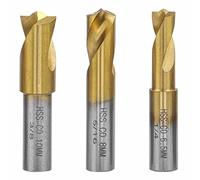 Treki 3pcs Forets à Souder par Point Forets à Souder à Point de Soudure 6.5mm/8mm/10mm Fraise à Dépointer HSS CO Forage de Soudure par Points Kit pour Enlever les Joints de Soudure en Tôle