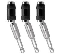 Treki 3pcs Porte Embouts Pivotant à 20° Porte-Embout Magnétique Pointe de Perçage à Vis Pivotante avec Poignée Hexagonale de 1/4" Support de Pointe de Foret Drill Changement de Verrouillage