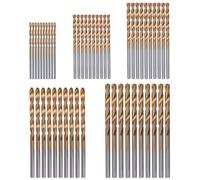 Treki 50pcs Mini Forets Hélicoïdaux en Acier Rapide avec Revêtement en Titane HSS Foret Hélicoïdaux 1.0/1.5/2.0/2.5/3.0mm Micro Drill Forets Bits Métrique pour Bois Plastique et Aluminium