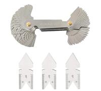 Treki 58pcs Jauge de Filetage en Acier Inoxydable Jauge à Pas Jauge filetée à Pas de Vis de Métrique & Impérial & Américain avec 60° & 55° Jauges Centrale Gage