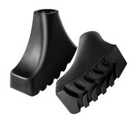 Trekking Pole Foot Covers - Durable Rubber Protection & Shock Absorption | Hoof Shaped Tip Protectors | for Hiking Poles Walking Sticks, Easy Replacement 11mm Inner Diameter 2 Pack Outdoor Gear