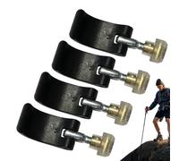 Trekkingstock de Set 4 pièces | Verrouillage extérieur Durable. Griff Nut adapté aux bâtons de Marche Accessoires de randonnée Stable pour Les Excursions de Camp