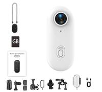 Treklon Pov Camera, Gosnap - Go Snap Camera With 4k/1080, Treklon Body Cameras, 170° Wide Angle Wearable Video Recording For Cycling, Pet, Diving, Record Anywhere, Anytime (White Standard,4K)