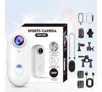 Treklon POV Camera, Treklon 4S Body Camera, HD 1080p/4k Pocket Action Cam, 170° Wide Angle, with Ip68 Waterproof Wearable Action Mini Cam, for Pet Walking & Outdoors Activities (4K-White,No Card)