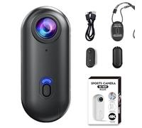 Treklon POV Camera, Treklon Body Camera, 4K Thumb Action Cameras,4k Pocket Action Cam,Mini Handsfree Bodycam with Audio and Video Recording wearable for Cycling, Diving, Ski (Black,1080 Basic)