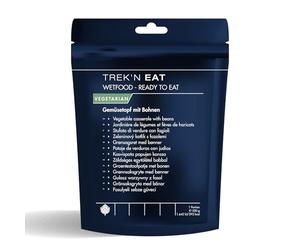 TREK'N EAT Gemüseeintopf mit Bohnen - Ready to Eat - Sofort verzehrfertig ohne Kochen - Outdoor Mahlzeit mit natürlichen Zutaten - Lang haltbar & ideal für Camping, Trekking & Notvorrat