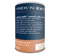 TREK'N EAT Muesli avec boisson à l'avoine EL, conservation de 15 ans | Petit-déjeuner longue durée pour 4 personnes - préparation simple avec de l'eau chaude ou froide