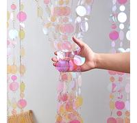 treknature Lot de 20 Rideaux de Perles à Paillettes pour Porte - Décoration de Chambre - Installation Facile - Utilisés pour Chambre à Coucher, Placard, Porte, scène, Festival, Mariage, Noël