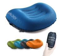TREKOLOGY Aluft 2.0 Ultralight Gonflable Oreiller Camping - Coussin Gonflable Oreiller pour Soutien du Cou et des Lombaires Pendant Le Voyage, Camping, la Randonnée, Le Trekking - Coussin de Plage