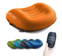 TREKOLOGY Aluft 2.0 Ultralight Gonflable Oreiller Camping - Coussin Gonflable Oreiller pour Soutien du Cou et des Lombaires Pendant Le Voyage, Camping, la Randonnée, Le Trekking - Coussin de Plage