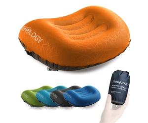 TREKOLOGY Aluft 2.0 Ultralight Gonflable Oreiller Camping - Coussin Gonflable Oreiller pour Soutien du Cou et des Lombaires Pendant Le Voyage, Camping, la Randonnée, Le Trekking - Coussin de Plage