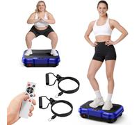 Trekora Machine d'exercice à plaque vibrante, plate-forme de fitness vibrante pour drainage lymphatique, équipement d'entraînement pour tout le corps, plate-forme de fitness vibrante pour la maison