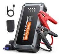TREKURE Booster Batterie Voiture 5000A 16800mAh, 12V Démarreur Voiture (Jusqu’à 9.0L Essence & 8.5L Diesel), Booster Batterie Moto Portable, Pince Intelligente avec Affichage, Lumière LED à 4 Modes