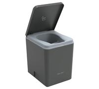 TRELINO Evo L Anthracite, 39 x 33 x 43 cm, Toilette sèche avec séparateur, Toilette Portable pour Camping et Plein air, Inodore, 2 x 10 L capacité