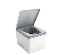 TRELINO Evo S Blanc, 33 x 39 x 29,6 cm, Toilette sèche avec séparateur, Toilette Portable pour Camping et Plein air, Inodore, 4,5 L & 6,5L capacité