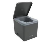 TRELINO Evo M Anthracite, 39 x 33 x 36 cm, Toilette sèche avec séparateur, Toilette Portable pour Camping et Plein air, Inodore, 5 L & 8 L capacité