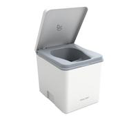 TRELINO Evo M Blanc, 39 x 33 x 36 cm, Toilette sèche avec séparateur, Toilette Portable pour Camping et Plein air, Inodore, 5 L & 8 L capacité