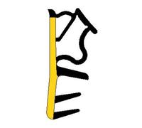 Trelleborg TRELLEBORG FT-Joint à rebord d'aile L6050 noir, fixation rainure TSP-LAN Quantité:150