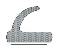 Trelleborg TRELLEBORG FT-Joint de fenêtre C, SD094, blanc auto-adhésif en EPDM mousse Quantité:100