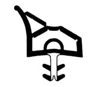 Trelleborg TRELLEBORG Joint de porte intérieure avec languette anti-arrachement L5011, TSP-Flex blanc Quantité:100