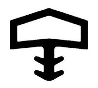 Trelleborg TRELLEBORG Joint de porte intérieure L8001, TSP-Last blanc Quantité:100