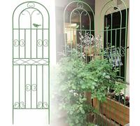 Trellis De Jardin pour Plantes d'escalade 90cm 115cm 160cm 180cm 200cm 220cm. Trellis De Fleurs De Jardin en Métal Inoxydable, Support De Concombres, Filet De Soutien De Plante (Blanc, 50x180cm)