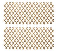 Trellis extensible pour clôture 2 pcs - vidaXL - bambou - marron clair - 100 x 105 cm 4203288