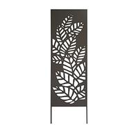 Trellis métal décoratif à planter ATHEA - 0,33 x 1,20 m - Brun