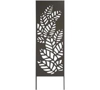 Trellis métal décoratif à planter ATHEA - 0,33 x 1,20 m - Brun