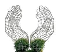 Trellis Outdoor, Iron Hand Shaped Artistic Climbing Support for Garden Vines Flowers, Heavy Duty Support Feature, Garden Trellis Category for Yard Patio Lawn Backyard Farm Clematis