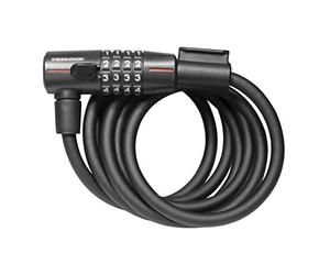 Trelock 2231263291 Cadenas à Spirale pour Adulte Unisexe Noir 180 cm