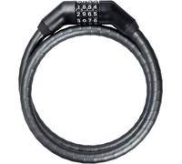 Trelock Câble blindé à code Trel.100cm,Ø15mm PK 260/100/15,noir avec support, noir