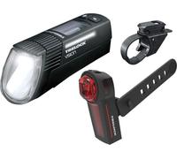 Trelock Kit d'éclairage à accu 'VectorSignal Vision LS 760/ 740' avec support, LED, USB, noir (1 kit)