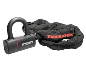 TRELOCK LC 680 Chaîne antivol avec U Lock - Longueur 110 cm - Niveau de sécurité 18 - Haute sécurité