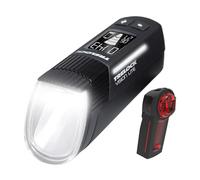 TRELOCK LS 660 I-GO Vision Lite + LS 740 Vector Kit d'éclairage pour vélo 80 lux Rechargeable USB Portée 100 m Homologué StVZO Noir