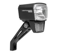 TRELOCK LS 805-T Marteau Lumineux 60 Lux Dynamo pour vélo - Mode feu de Circulation diurne - Support de Fourche ZL 410 Inclus - Homologué StVZO