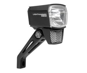TRELOCK LS 805-T Marteau Lumineux 60 Lux Dynamo pour vélo - Mode feu de Circulation diurne - Support de Fourche ZL 410 Inclus - Homologué StVZO