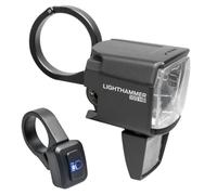 TRELOCK LS 890-HB Lighthammer 100 Lux E-Bike 12 V Phare de vélo - avec Interrupteur de Feux de Route et Supports de Guidon - Homologué StVZO