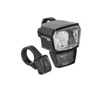 TRELOCK LS 940-HB Lighthammer 150 Lux E-Bike 12 V Phare de vélo - avec Interrupteur de Feux de Route et Support de Guidon - Homologué StVZO