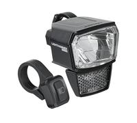 TRELOCK LS 940-HB Lighthammer 150 Lux E-Bike 12 V Phare de vélo - avec Interrupteur de Feux de Route et Support de Guidon - Homologué StVZO