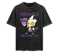 Tremble Before Me The Owl House King Funny Cartoon Mens Black T-Shirt Graphic Tee Printed Unisex Shirt XL