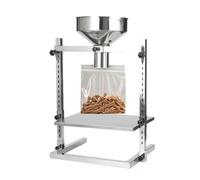 Trémie d'alimentation en acier inoxydable avec support réglable pour distribuer de la poudre, de la pâte et du liquide dans l'emballage