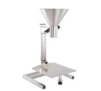 Trémie de remplissage en acier inoxydable 304 50kg, support de hauteur réglable pour distributeur de granule liquide en poudre avec les options de plateau et de sortie, entonnoir d'alimentation de qua