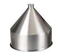 Trémie, Trémie en Acier Inoxydable De 2L À 80L Trémie De Brassage Sanitaire Trémie De Bière Personnaliser Le Distributeur De Dosage De Poudre Liquide Virole Hygiénique À Trois Pinces (Size : 50L Ferr