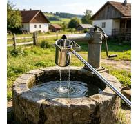 Trempette D'échantillonnage D'eau Télescopique, Bécher À Pendule en Acier Inoxydable, Louche 500/1000 Ml, Tige 2 À 20 Pieds(S1000ML,60-150cm/2-4.9ft)