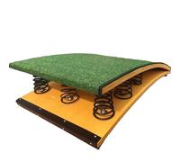 Tremplin à Impact éLevé, Planche éLastique IncurvéE en Bois Robuste, Tremplin De Gymnastique, 4/6/9 Ressorts De Puissance avec Surface AntidéRapante, IdéAl pour L'EntraîNement à Domicile Et 4Springs