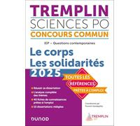 Tremplin Science Po Iep Le Corps Les Solidarités - Questions Contemporaines - Concours Commun