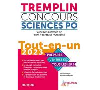 Tremplin Concours Sciences Po Tout-en-un 2023: Concours commun IEP, Paris, Bordeaux, Grenoble (2023)