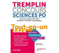 Tremplin Concours Sciences Po Tout-en-un 2024 Concours commun IEP, Paris, Bordeaux, Grenoble 2024 - Florent Vandepitte - Dunod - broché - Scolaire / Universitaire